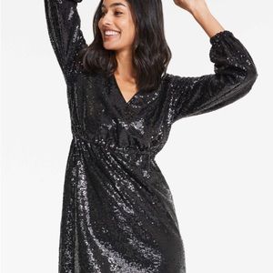 Joe Fresh and Roxy Earle Sequin Wrap Dress
